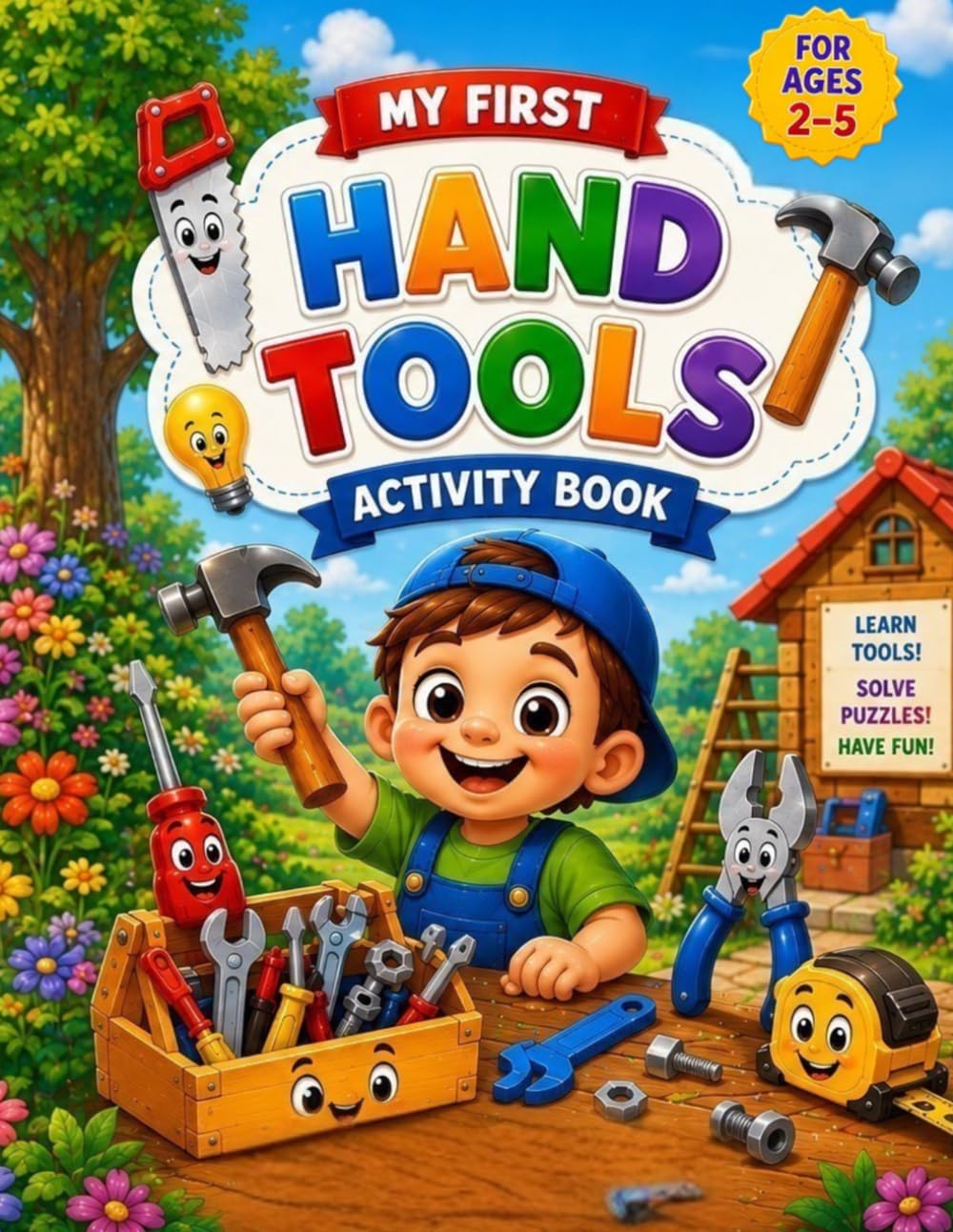 MY FIRST HAND TOOLS: ACTIVITY BOOK FOR KIDS 2-5 AGES (My First Learning Books)