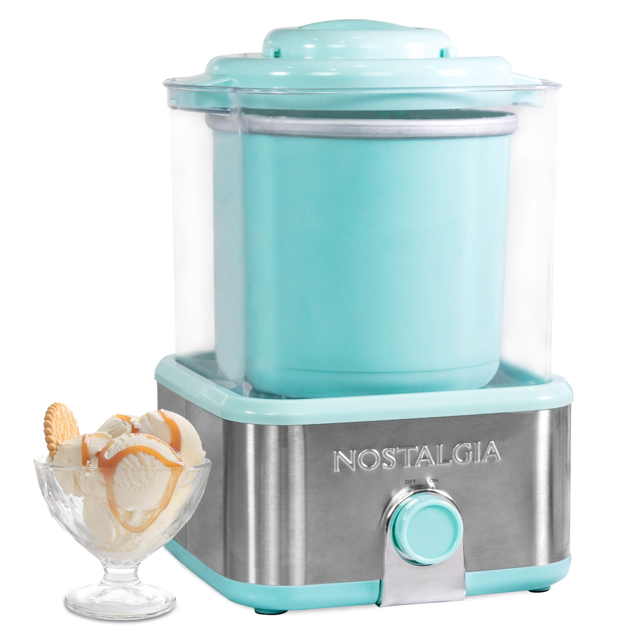 Nostalgia Electric Ice Cream Maker, Aqua