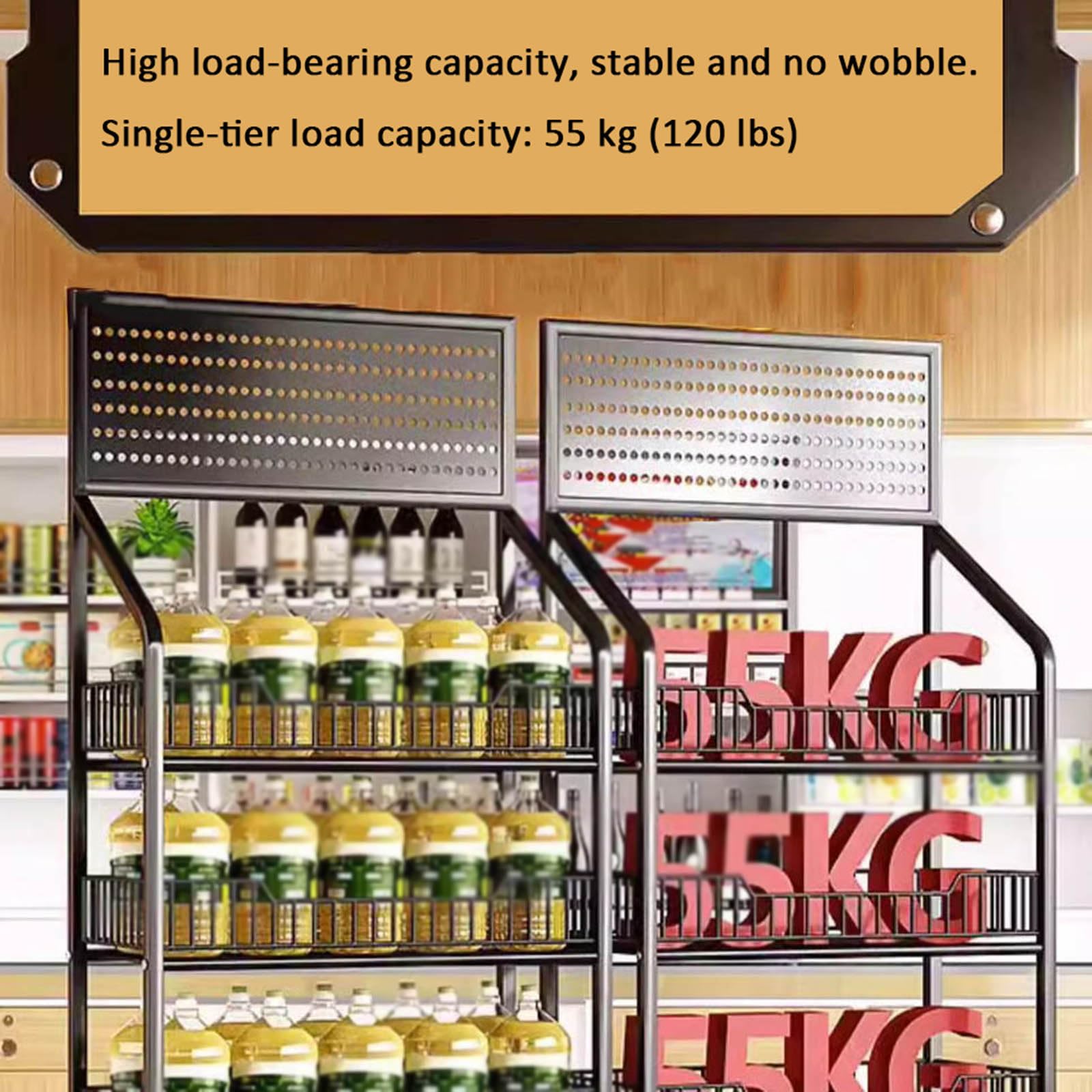 5-stufiger Display-Regal für einzelhandel,mobiles verkaufsregal