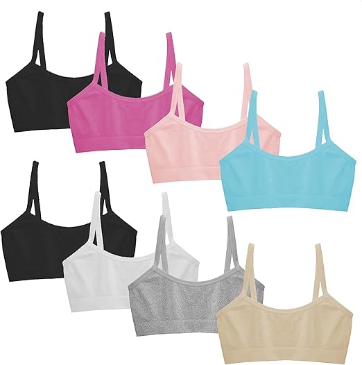 Popular Girls Seamless Training Bra - Crop Sports Bra Pack