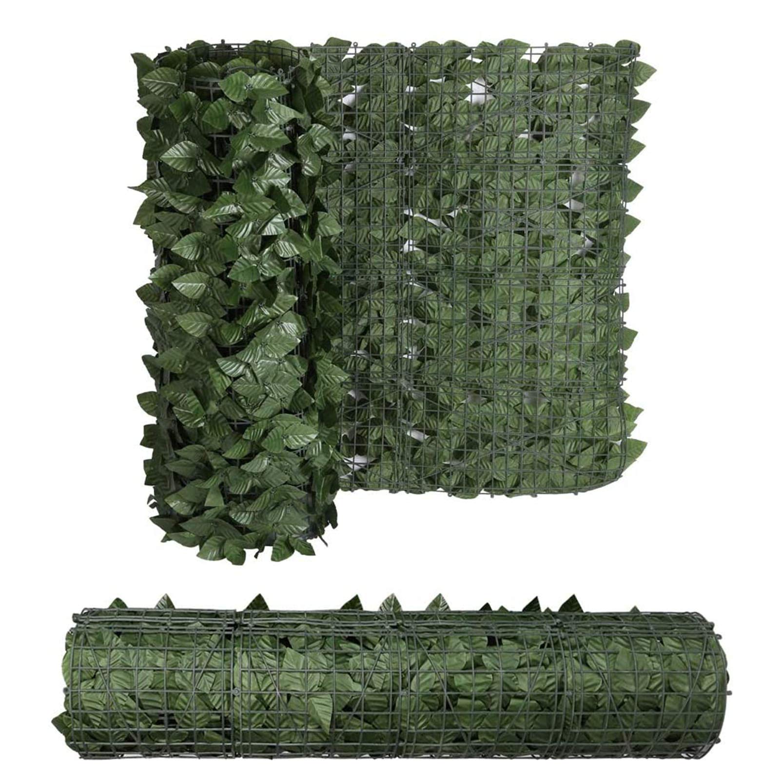 Seto Ocultacion Jardin, Seto Artificial Ocultacion Jardin, Jardin Vertical Artificial Exterior,Hojas Artificiales Decoracion, Decoracion Terraza Exterior Valla Ocultacion