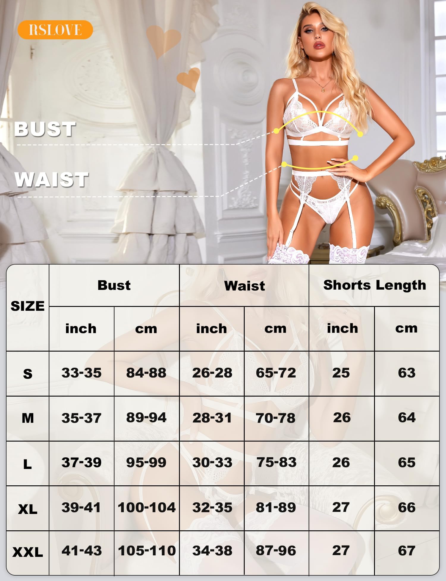 ZXLIHS Conjunto de lencería Sexy para Mujer con Sujetador y Bragas de Encaje Floral, 3 Piezas con Liguero