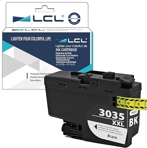 LCL Cartucho de tinta compatible con pigmento de repuesto para Brother LC3035 XXL LC3035XXL LC3035BK MFC-J995DW MFC-J995DW XL (1 paquete de tinta
