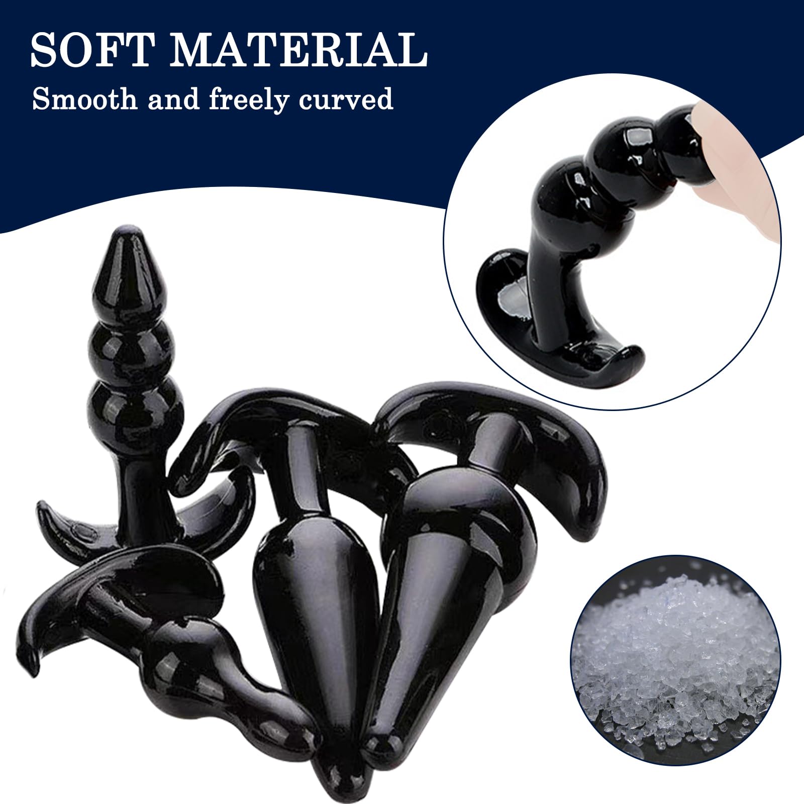 BDSMYEE 16 PCS Plug Analesex Kit, Donna Uomo Anale Plug con vibrazione, Plug per Adulti Sextoy, SM bondage fetish Anal Sesso Giocattoli Donne Uomo Coppia