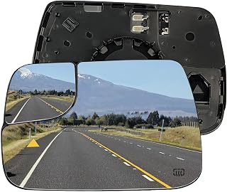 Driver Side Mirror Replacement For 2019 2020 2021 2022 2023 2024 Dodge Ram 1500, Left Side Mirror Glass Power Heated, Rear View Mirrors with Blind Spot Detection System Single Replace # 68402095AA