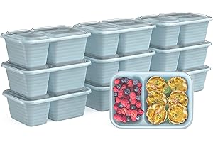 Bentgo Prep: Two Compartment Snack Containers with Custom-Fit Lids