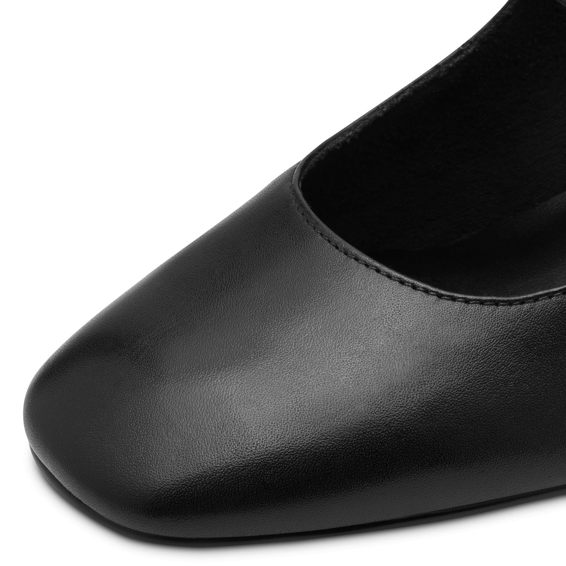 Marco Tozzi Damen Mary Janes aus Leder mit Blockabsatz