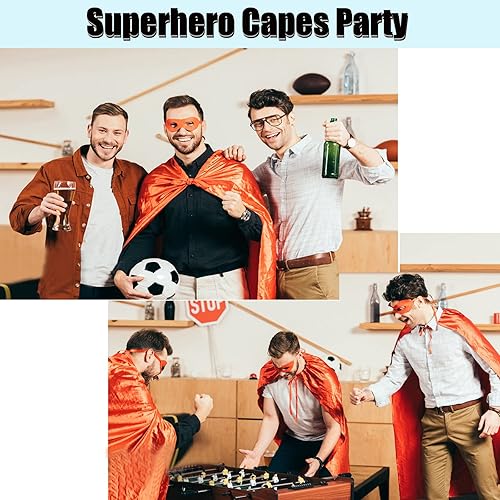 Miniatura 7 de Capas y máscaras de superhéroe para adultos, capas de vampiro de Halloween, capas de superhéroe, disfraz de superhéroe