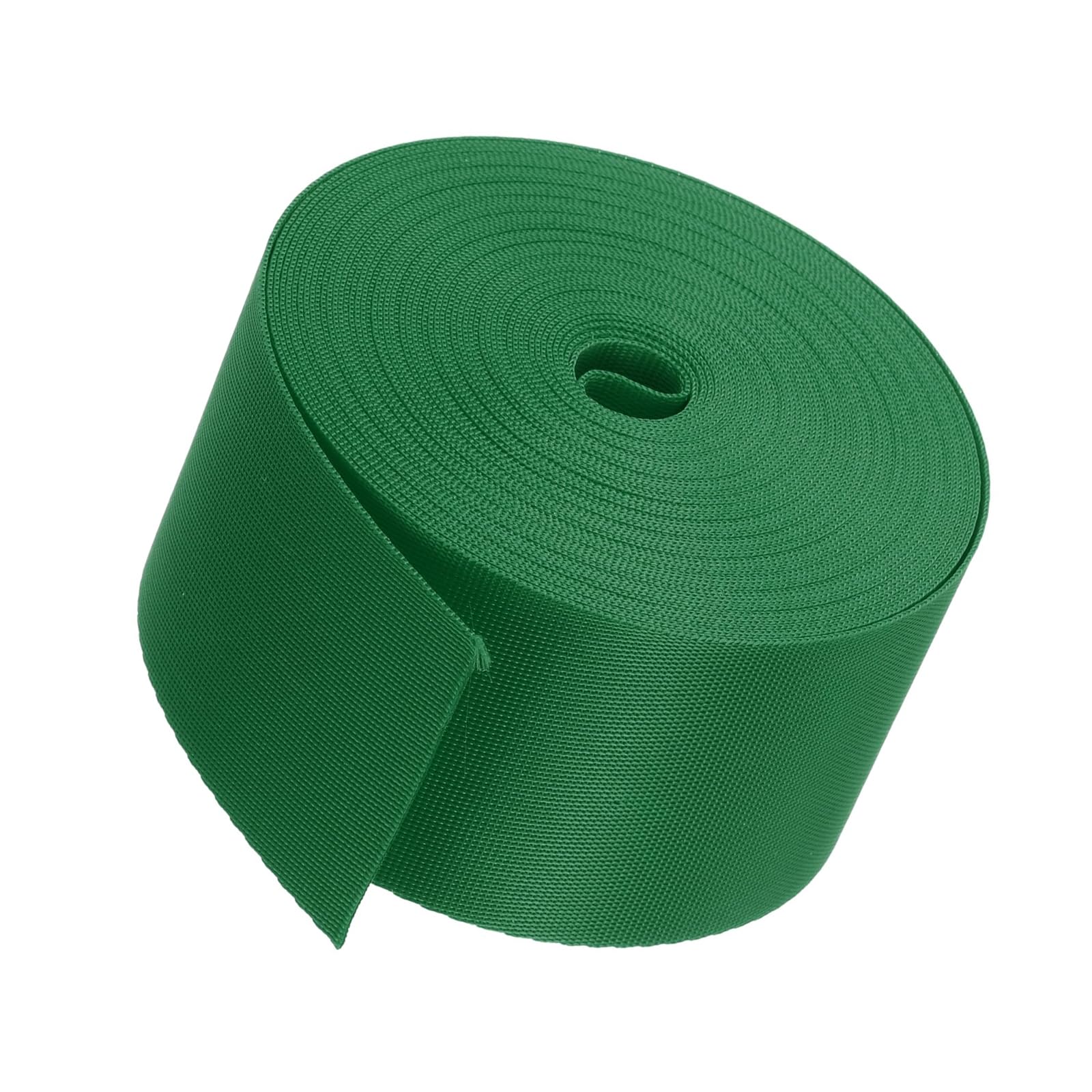 Unifizz Flat Nylon Webbing Strap – 2 Inch x 25 Yards Light Green, Abrasion-Resistant for Pet Leashes, Bag Handles, Furniture Repair & Garden Ties