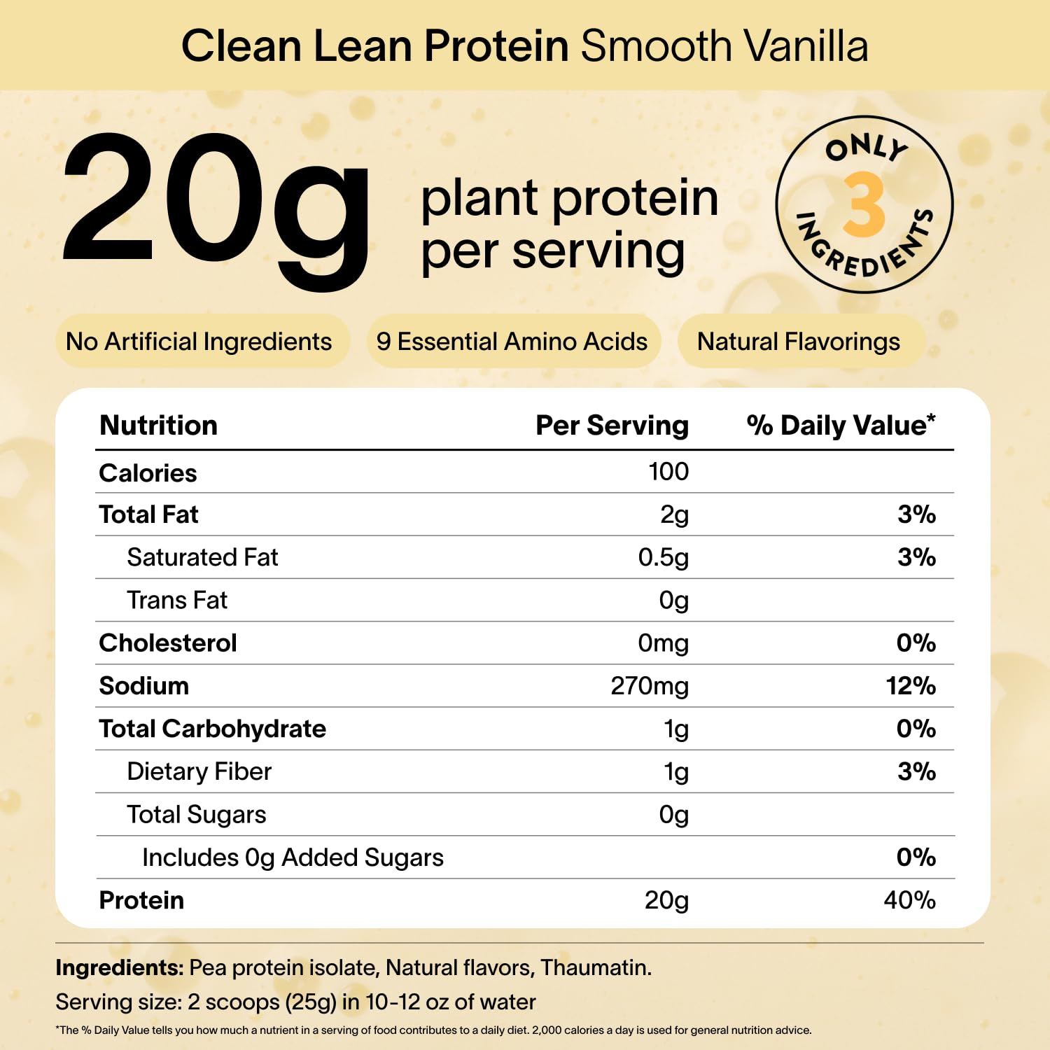 Nuzest Clean Lean Protein - Vegan Pea Protein Powder Smooth Vanilla 1.1 lb — Amazon image 4