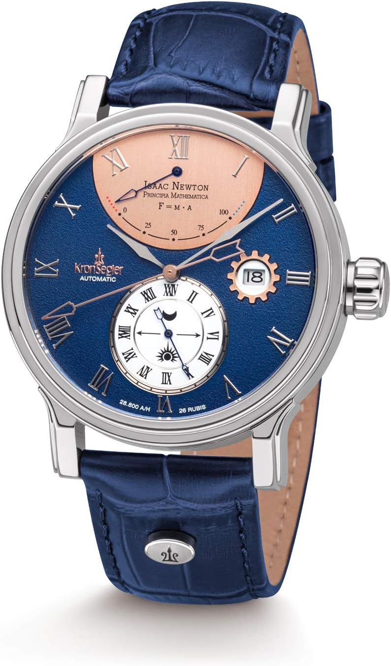 Kronsegler Isaac Newton - Principia Mathematica Automatic Watch Steel Blue
