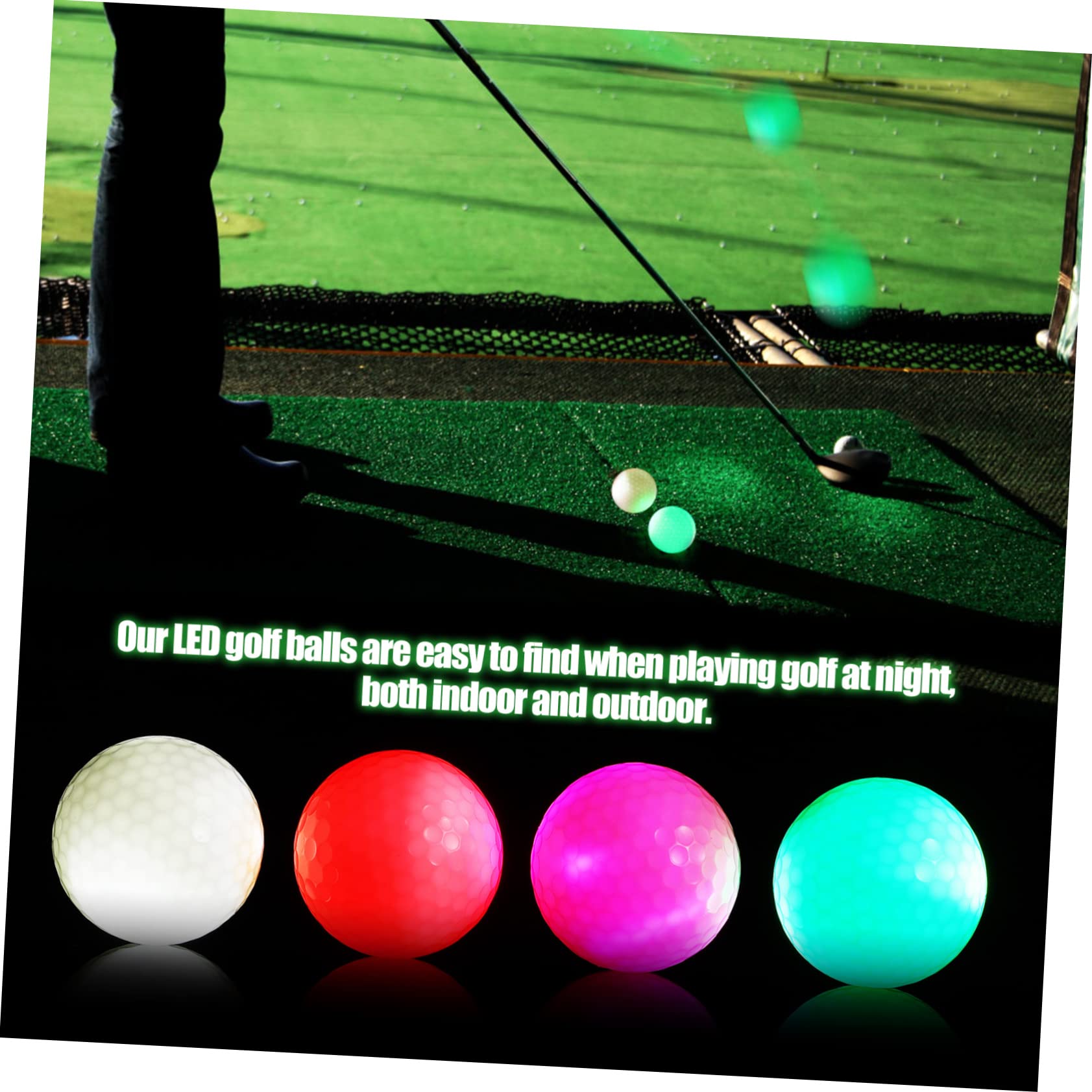 Sosoport 8stücke Leuchtende Flashing Golf Balls Für Nachtspiele Für Training Bunte Led Für Und Außensport