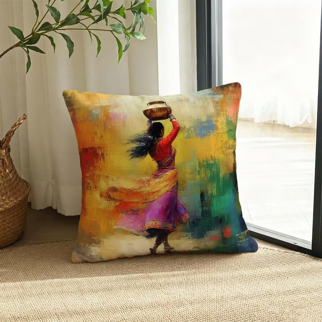 Poszewka na poduszkę 70 x 70 cm poszewka na poduszkę 70 x 70 poduszek na sofę kobiety afrykańskie widok z tyłu poszewki na poduszki lniany wzór dwustronny druk HD na sofę łóżko samochód dekoracyjne