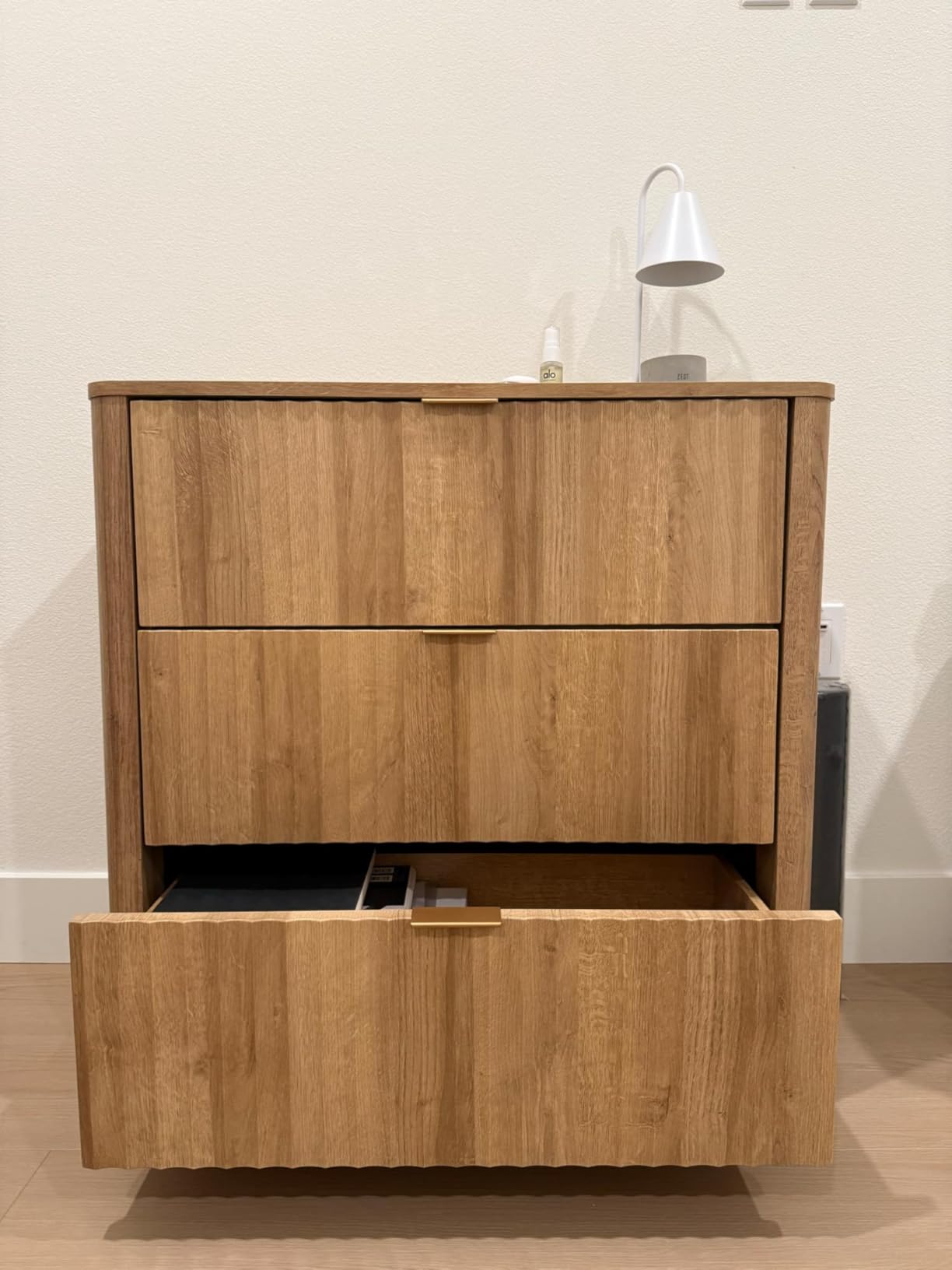 Brooklyn 3-Drawer Dresser, Natural Walnut – Mopio
