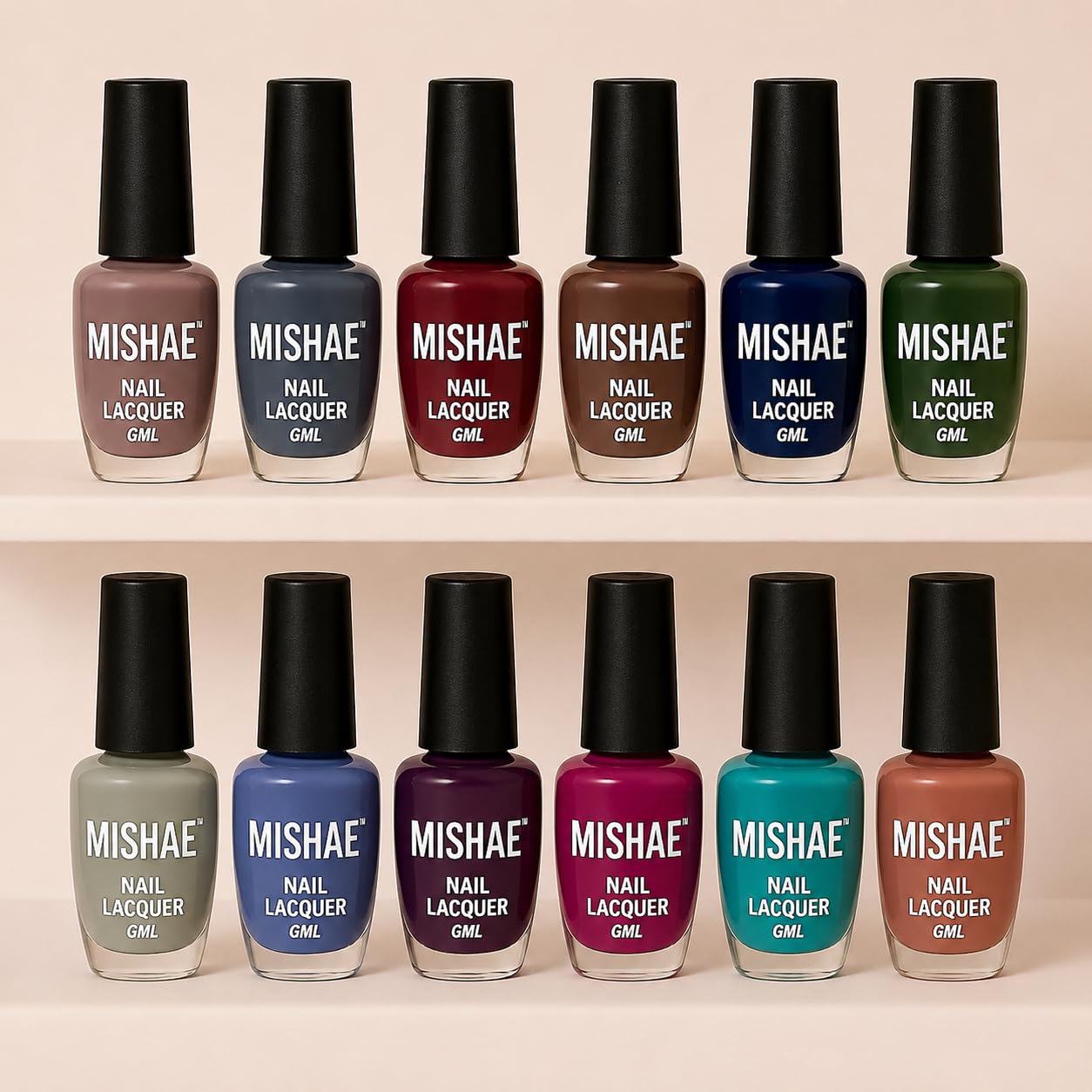 Nail Polish Set for Women & Girls – 12 Colors Combo Kit | 6ml Each, Total 72ml | Organic, Light Colours, UV Gel, Pop Nail Paints (Nudes & Neutrals Collection set 15)-image-12