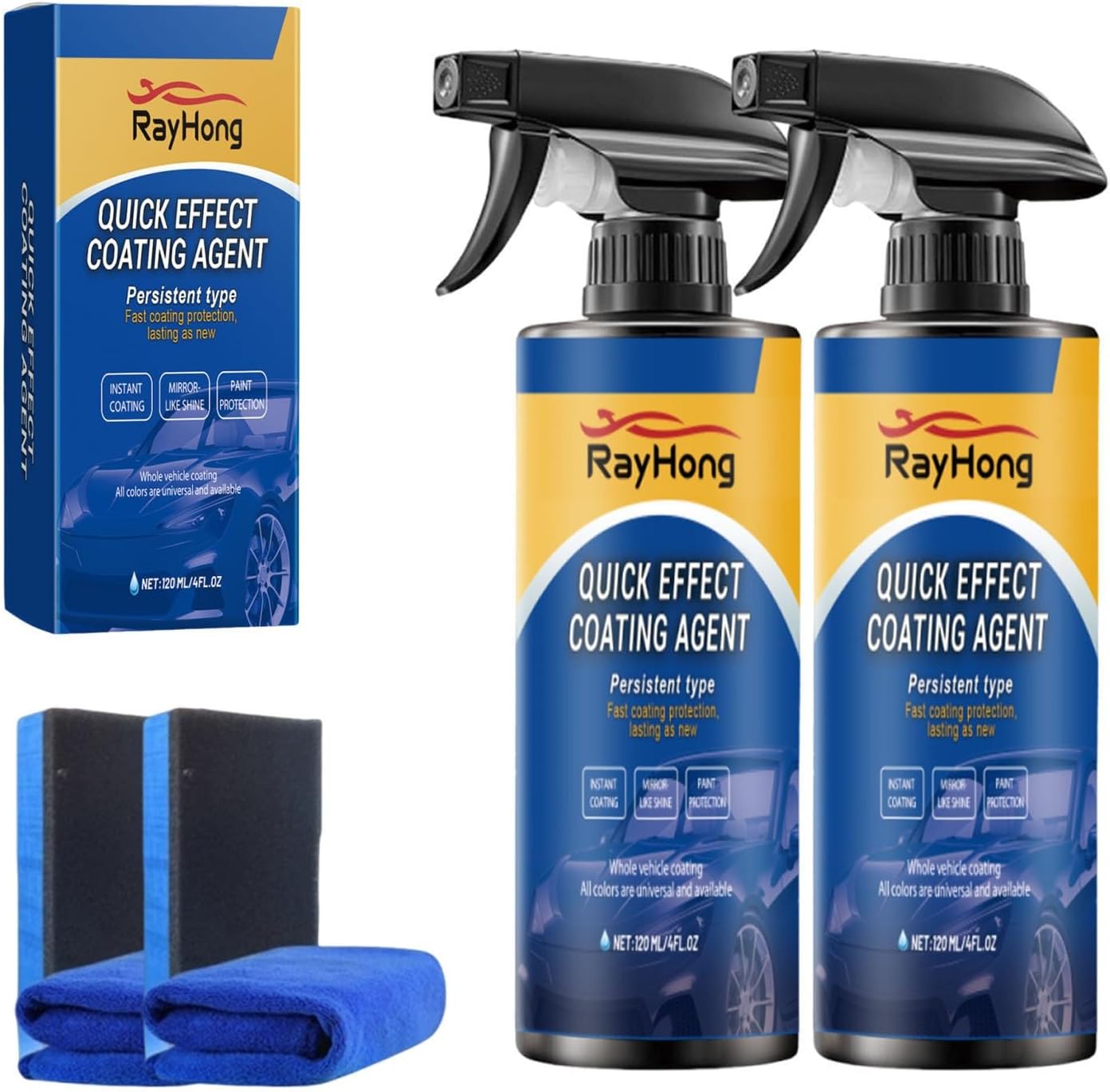 Pipiup Car Wax, Pipiup Ceramic Coating, Newbeeco Limpiador De Carro Quick Effect Coating Agent Multifunctional Car Restore Spray 3 1 High Protection Qu