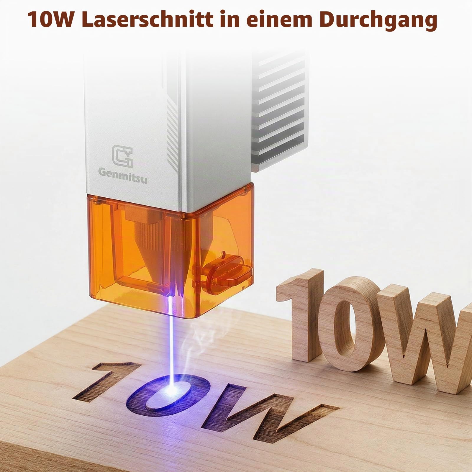 Genmitsu CNC 4040-PRO MAX+ 10W Lasermodul, zum Fräsen von Holz, Metall und Acryl, GRBL-Steuerung