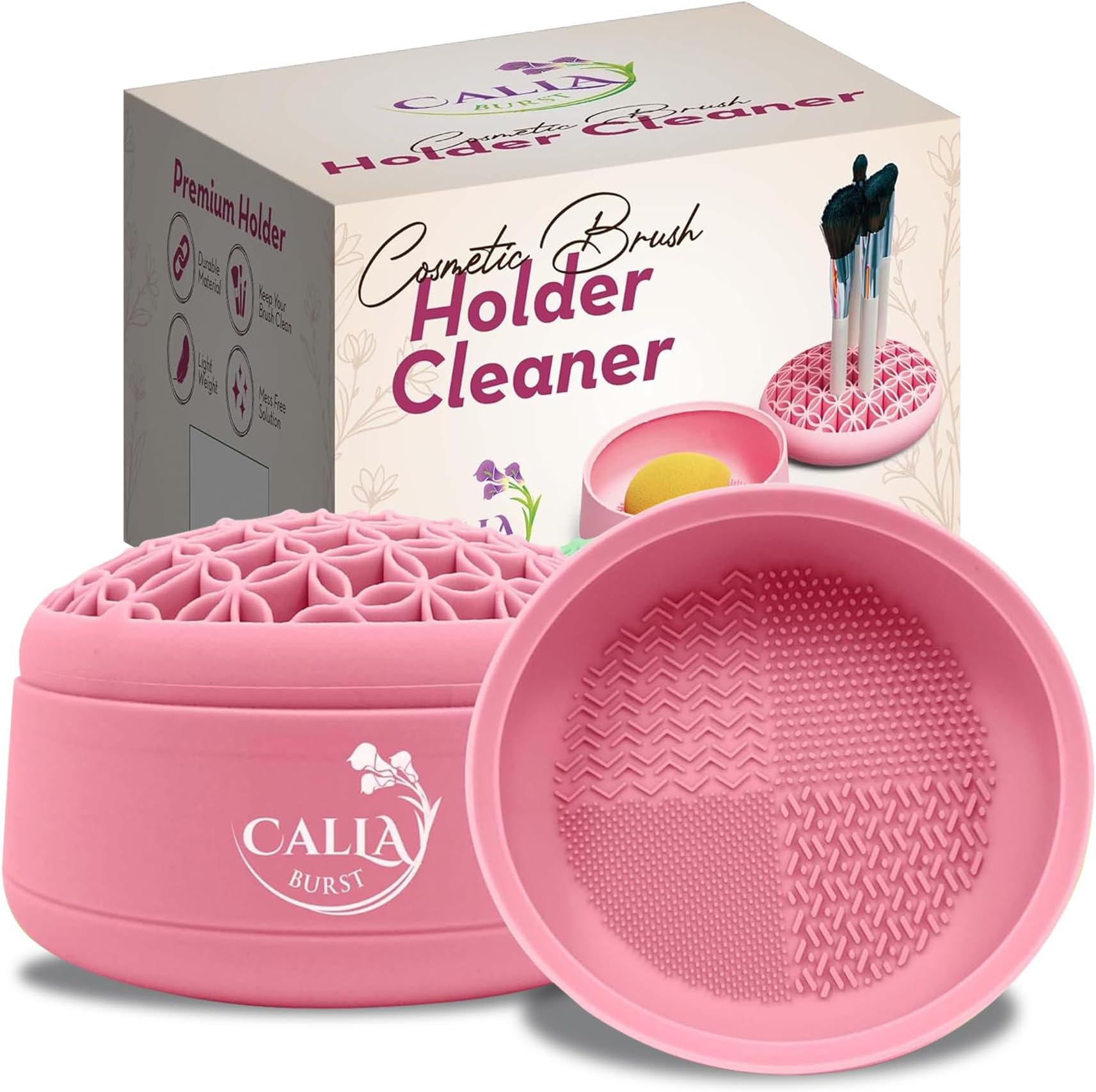 Amazon.com: Makeup Brush Cleaner Mat 3 in 1 Silicone Makeup Brush ...