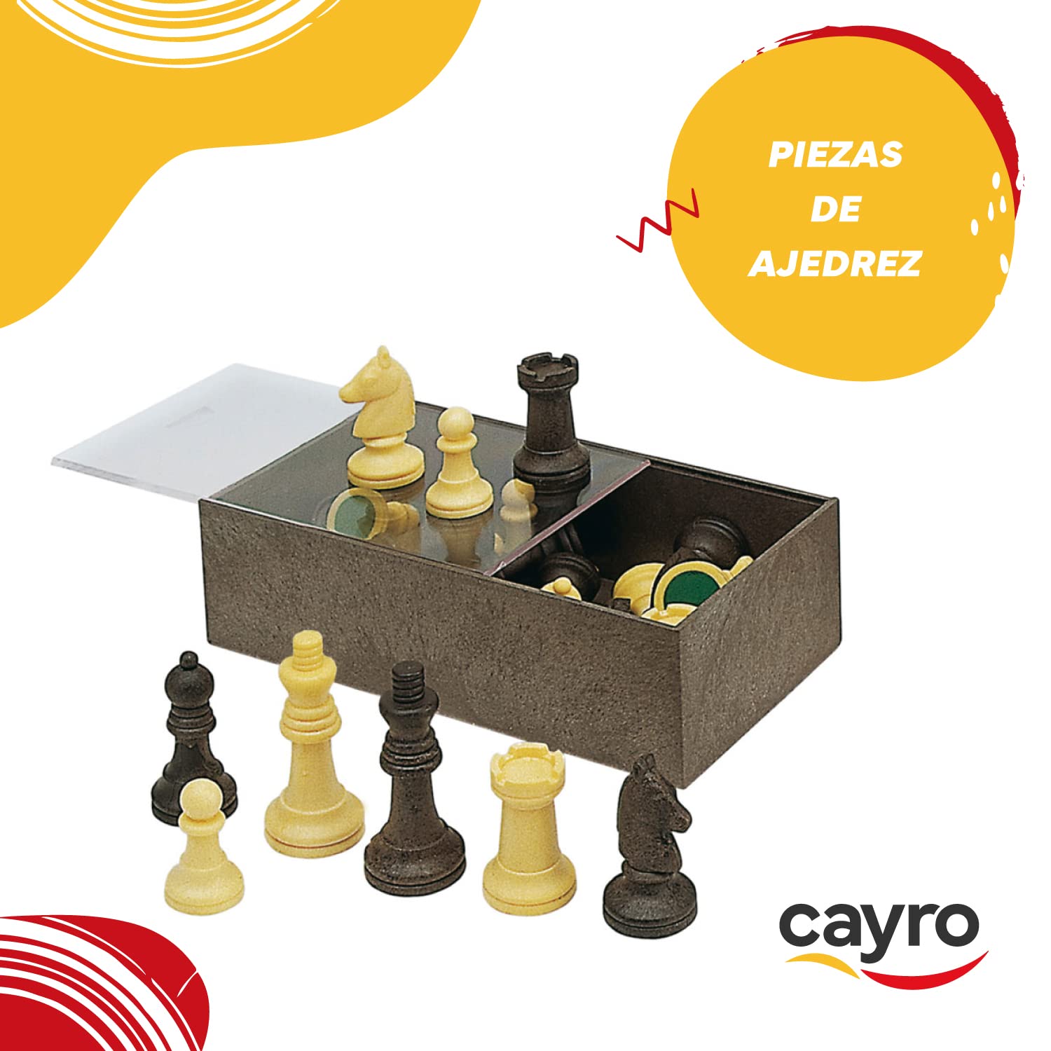 Cayro - Mata stołowa - Klasyczny model filcowy - 50 x 50 cm - Akcesoria do gier stołowych - Idealny do pokera, kart lub kości - Do 4 graczy - Zielony