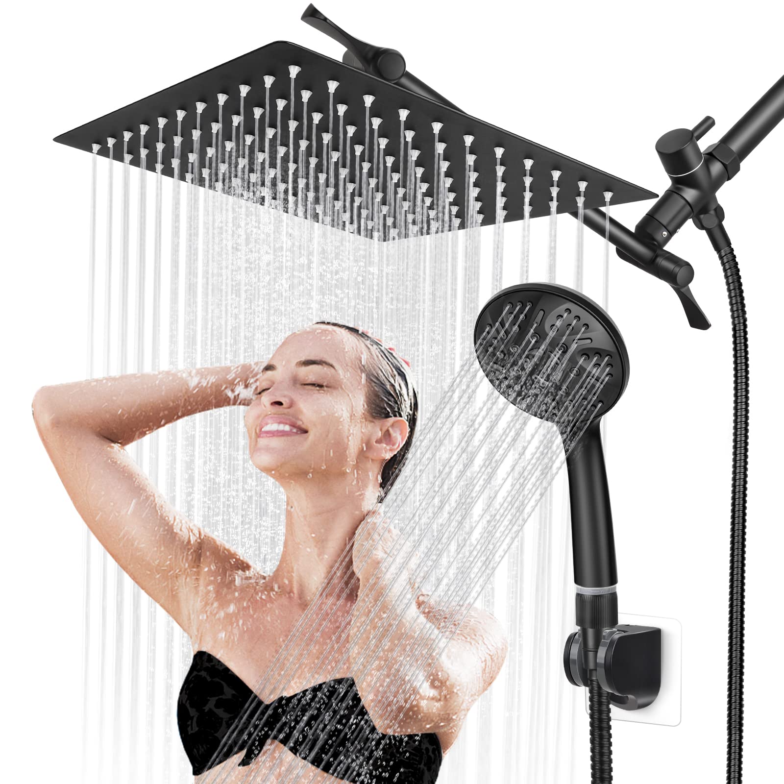 Buy Rain Shower Head with Handheld High Pressure 10'', Rainfall