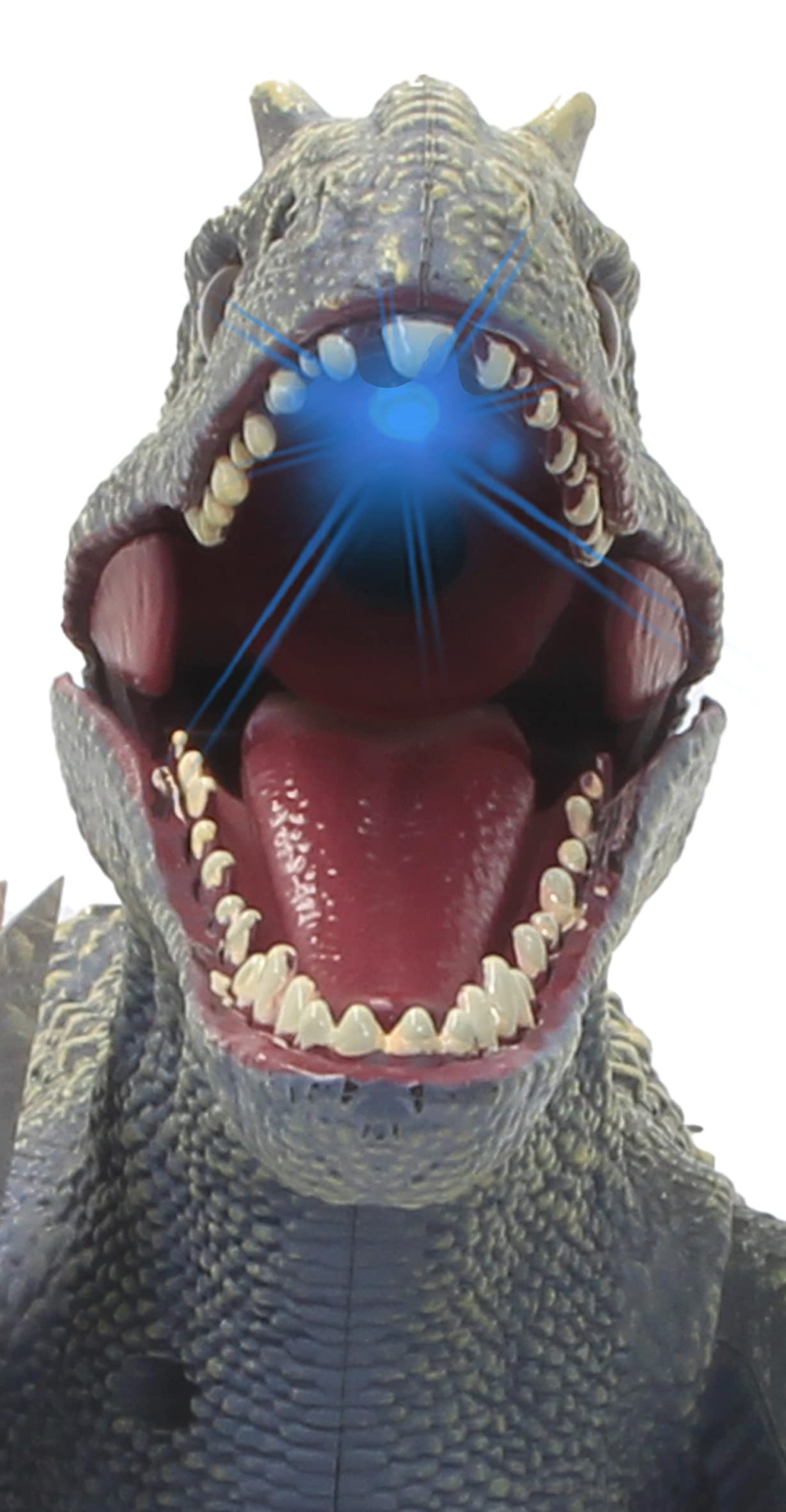 JAMARA Dinosaurier Exoraptor Li-Ion 3,7V 2,4GHz - Vorderfüße auf 2 Rollen, bewegliche Teile, realistisches Dinosauriergebrüll, ferngesteuert RC