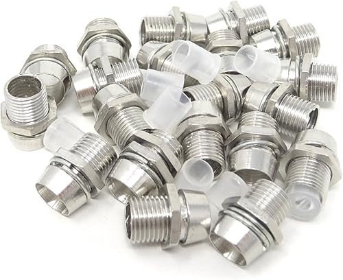 Honbay Pantalla de panel de montaje de soporte LED de diodo emisor de luz de color plateado de 20PCS 0.197 in