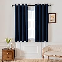 Vista 47 de Pickluc - Paneles de cortinas opacas con ojales, cortinas para bloquear la luz para el dormitorio, aisladas térmicamente, reducción de ruido