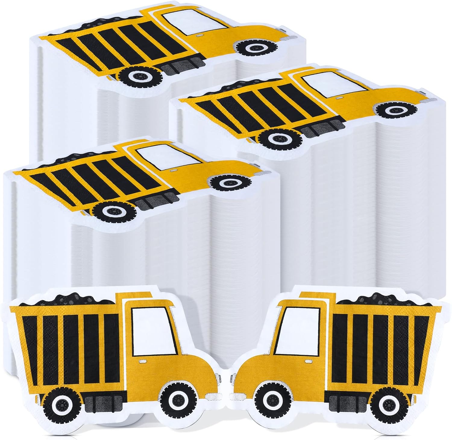 Maxdot 100 Pack Theme Party Napkins Construction Truck