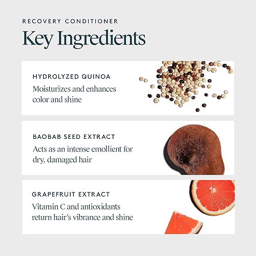 Miniatura 9 de VIRTUE Set de champú y acondicionador sin sulfato de recuperación con queratina y aceite de semilla de baobab para cabello dañado, tamaño de viaje