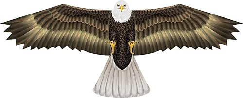 Wind n Sun - Cometa de nailon con forma de águila rapa, 70 pulgadas
