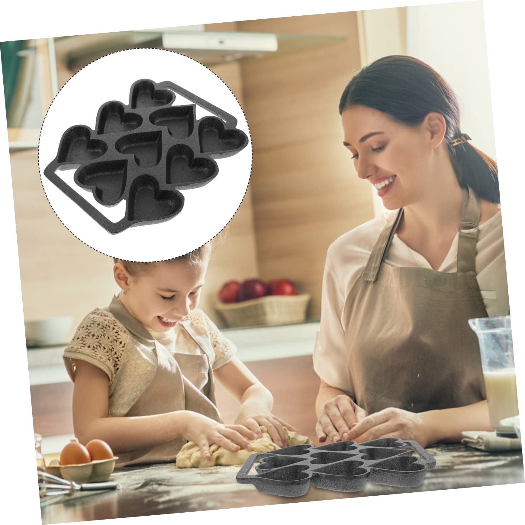 ABOOFAN Ensemble De Moules À Gâteau En Forme De Cœur Moule À Pâtisserie Moule À Gâteau Moule À Gâteau En Fer Ustensile De Cuisine Polyvalent