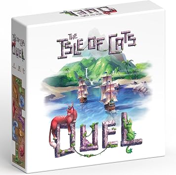 The City of Games The Isle of Cats Duel - Board Game, Unique Movement System, Rescue Cats & Stop Opponents, Standalone, Family Ages 8+, 2 Players