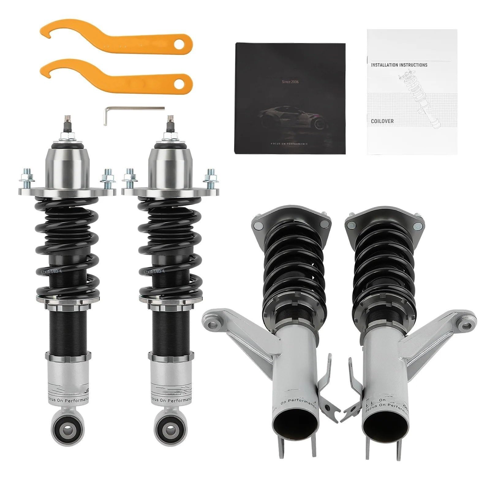 Amortyzatory samochodowe Air Suspension Kompletny zestaw amortyzatorów gwintowanych do Hondy Civic EM2 Coupe 2001-05 Amortyzator sprężyna śrubowa