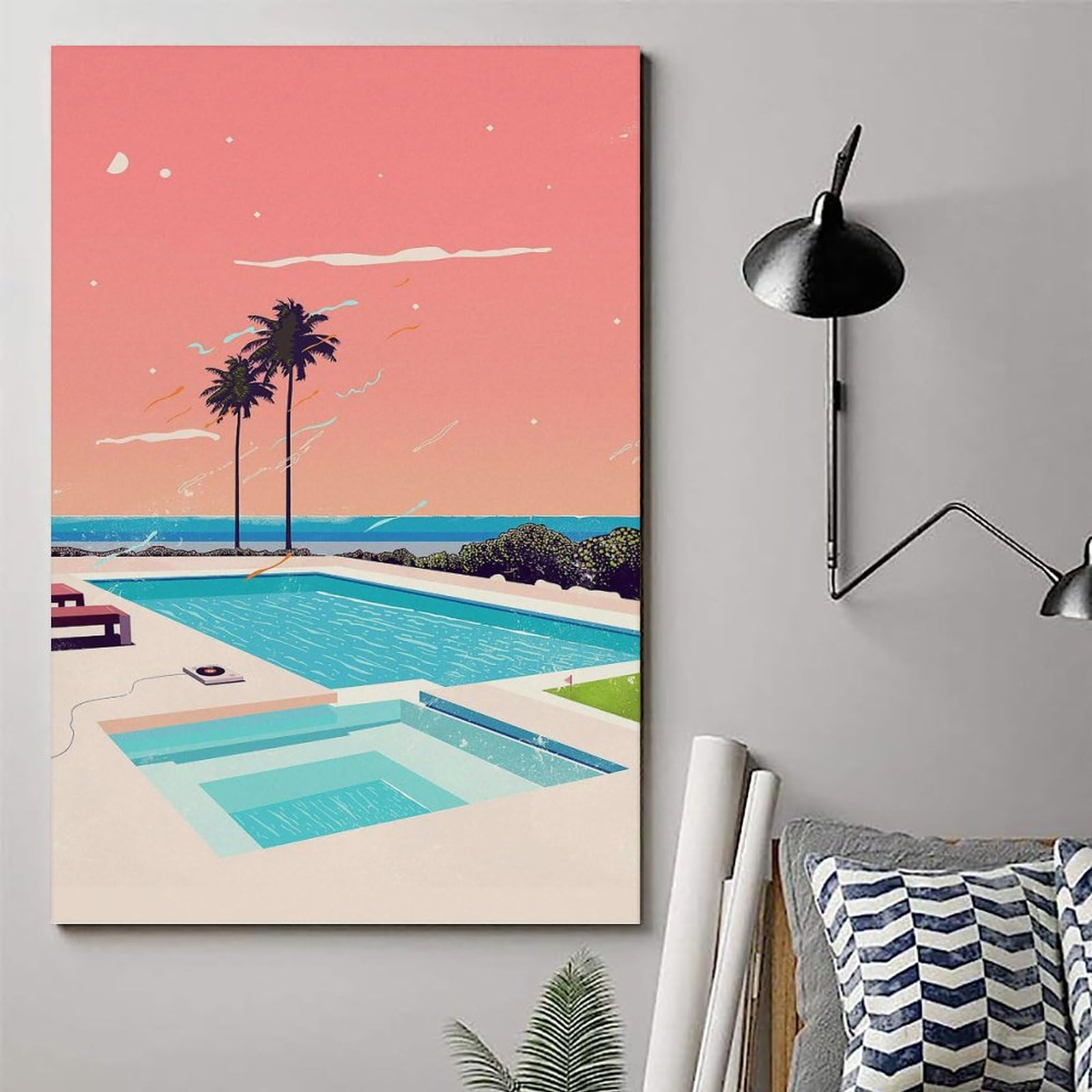 TSNKNP Hiroshi Nagai Shipside Poster Decoratief Schilderij Canvas