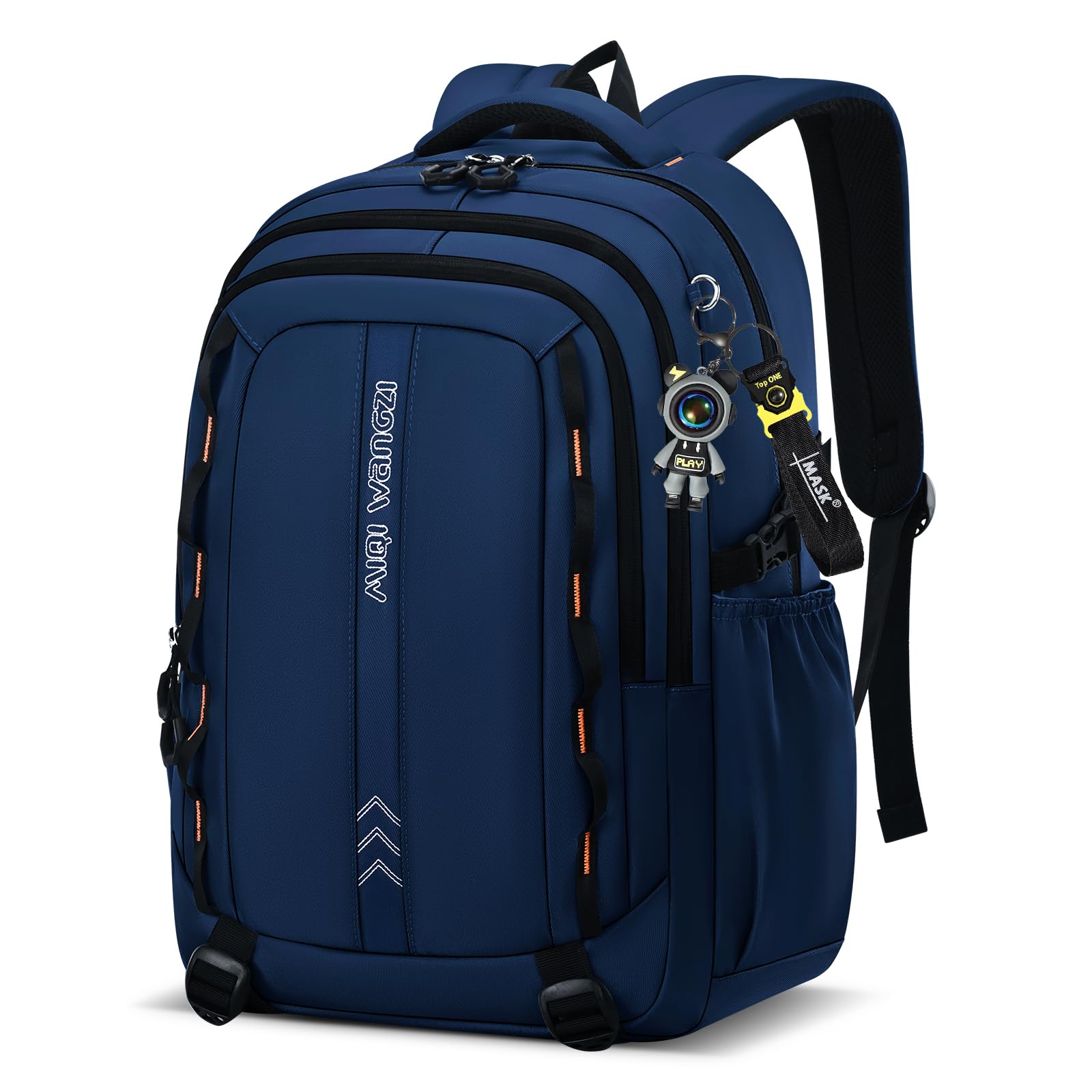 Amythe Zaino Scuola Media e Superiore per Ragazzi Leggero Grande Blu | 35L Zaini Porta PC 15.6" Ragazzo Adolescenti, Adatto al Trolley, Idrorepellente Traspirante Casual, Ritorno Scuola Viaggio