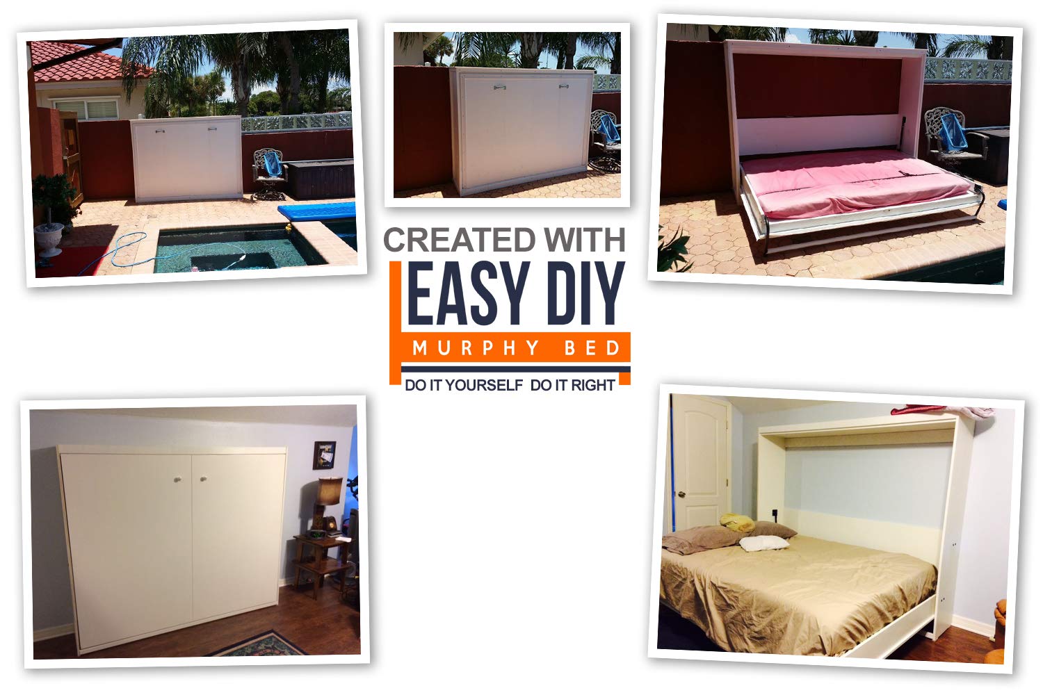 Buy Murphy Bed Full Size Hardware Kit DIY Wood Frame Folding