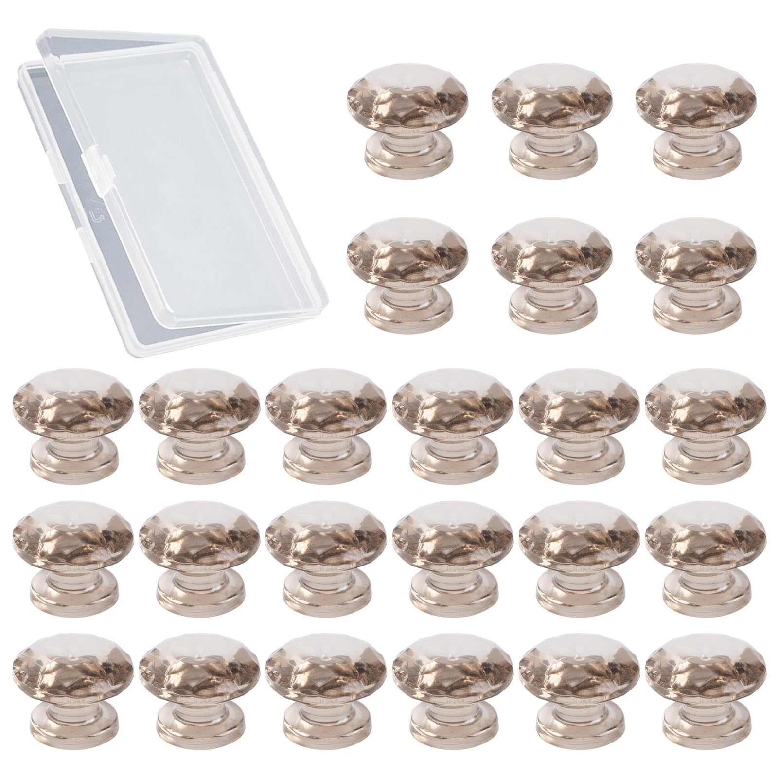 Boutons autocollants en diamant acrylique transparent MOROBOR pour petit meuble et bois