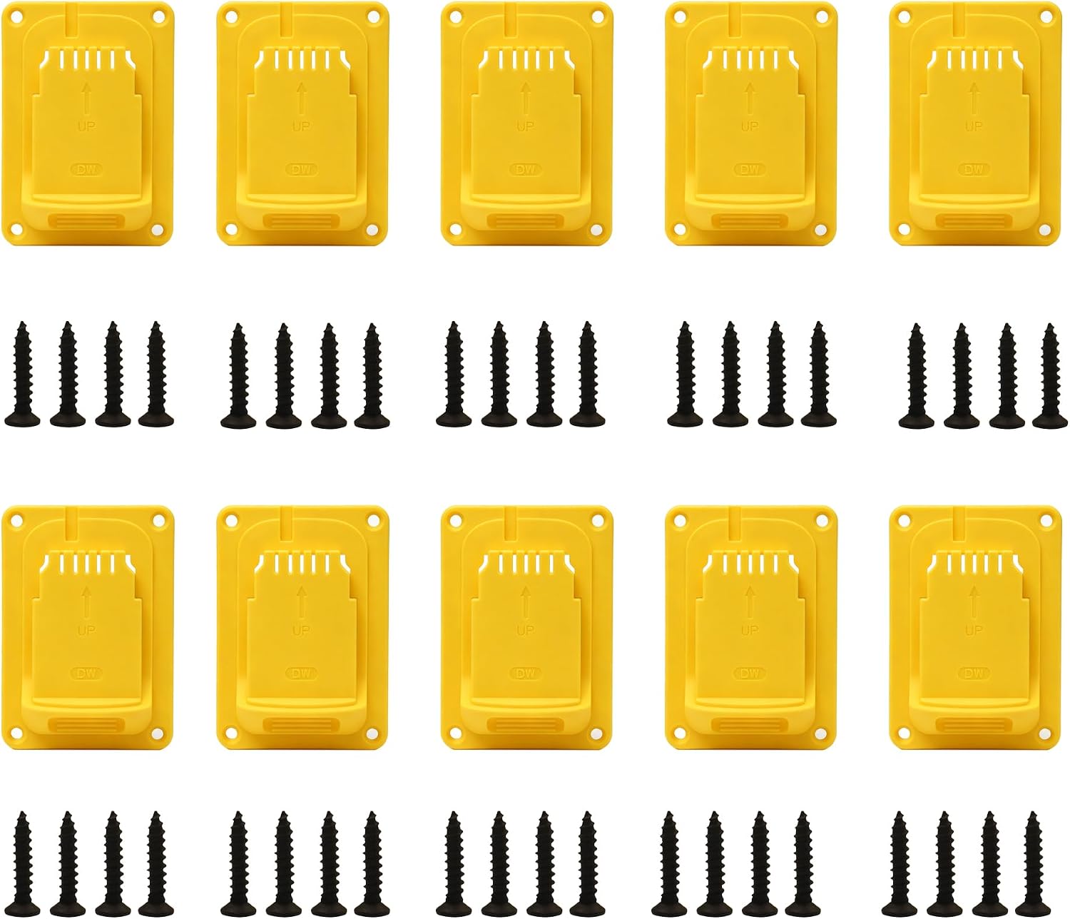 10PCS Tool Holders Compatible with Dewalt 20V Cordless Power Tools Mount Holder for Drill Electric Screwdriver Angle Grinder