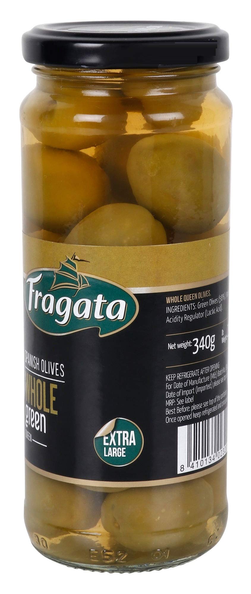Fragata Queen Plain Green Olives 340g - Image 5 thumbnail