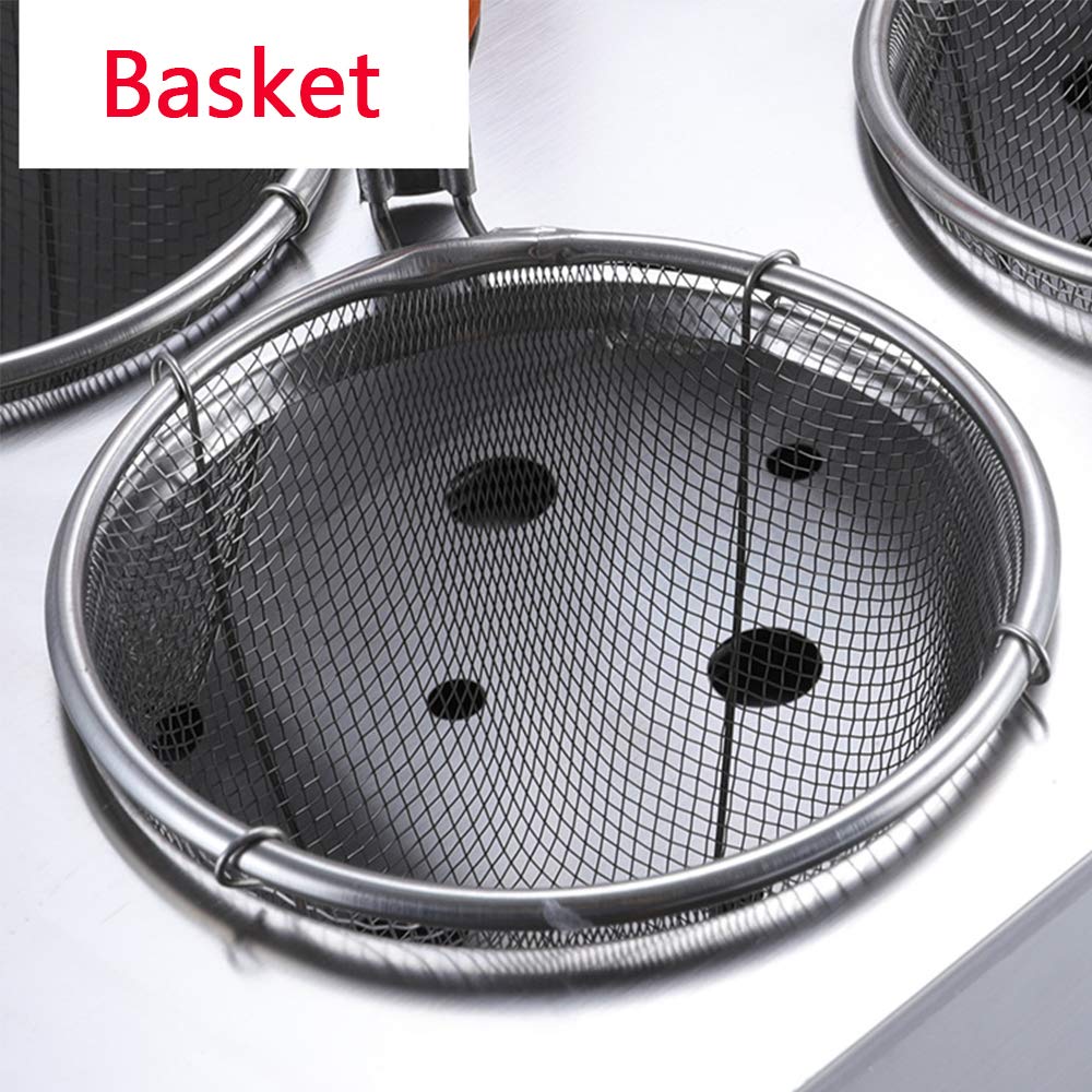 Cuocipasta Elettrico - Macchina per Pasta Professionale E Domestica in Acciaio Inossidabile con Cestello A 2/4/6 Fori - Macchina Elettrica Efficiente per Una Pasta Perfet（C）