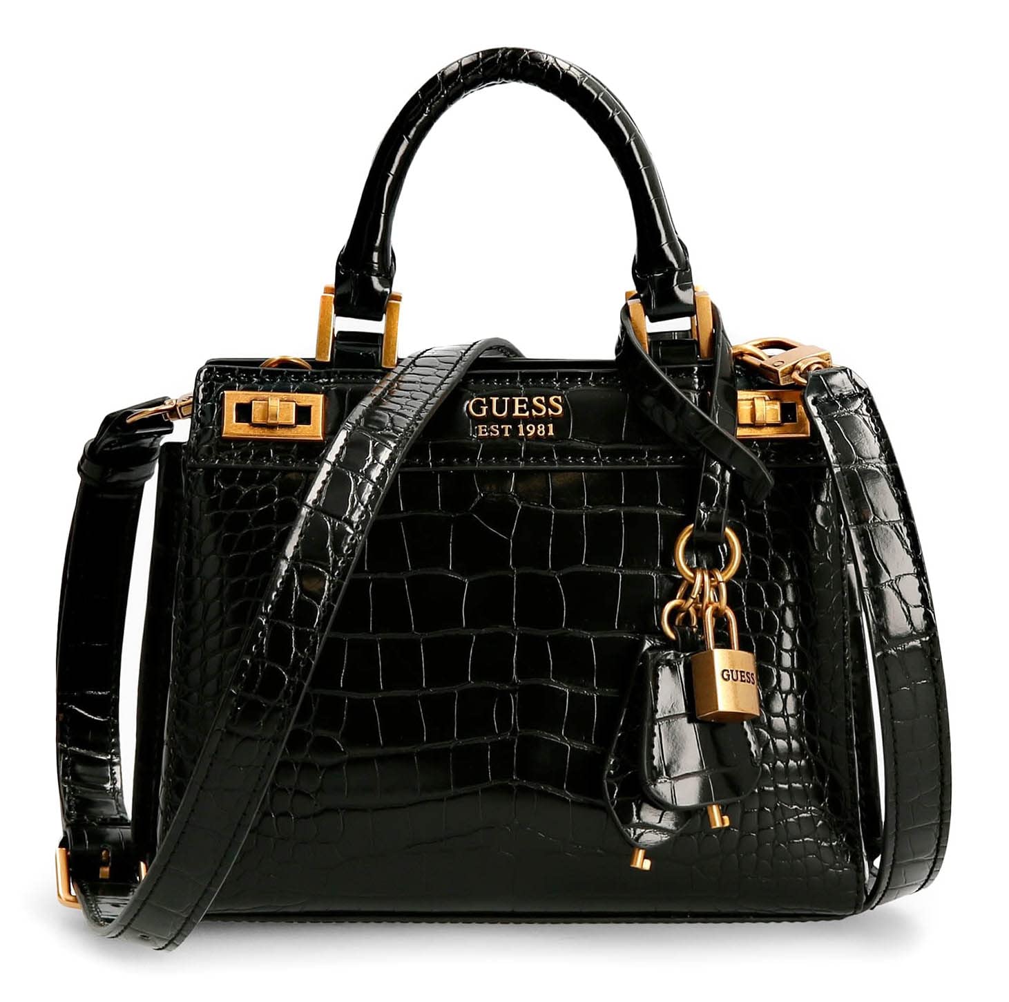 GUESS Womens Katey Satchel Bag