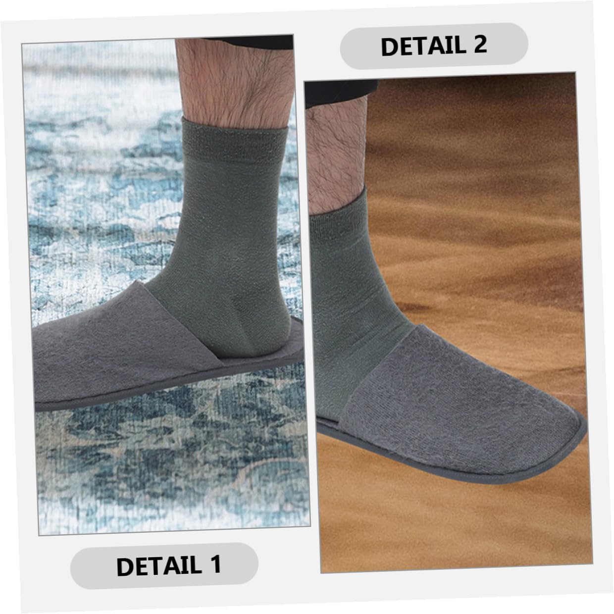 LIFKOME Pantofole Pieghevoli Portatili in Pile, 20 Paia per Uomo e Donna | Uso Hotel e Salone, Design Monouso, Leggere per Viaggio e Camera da Letto