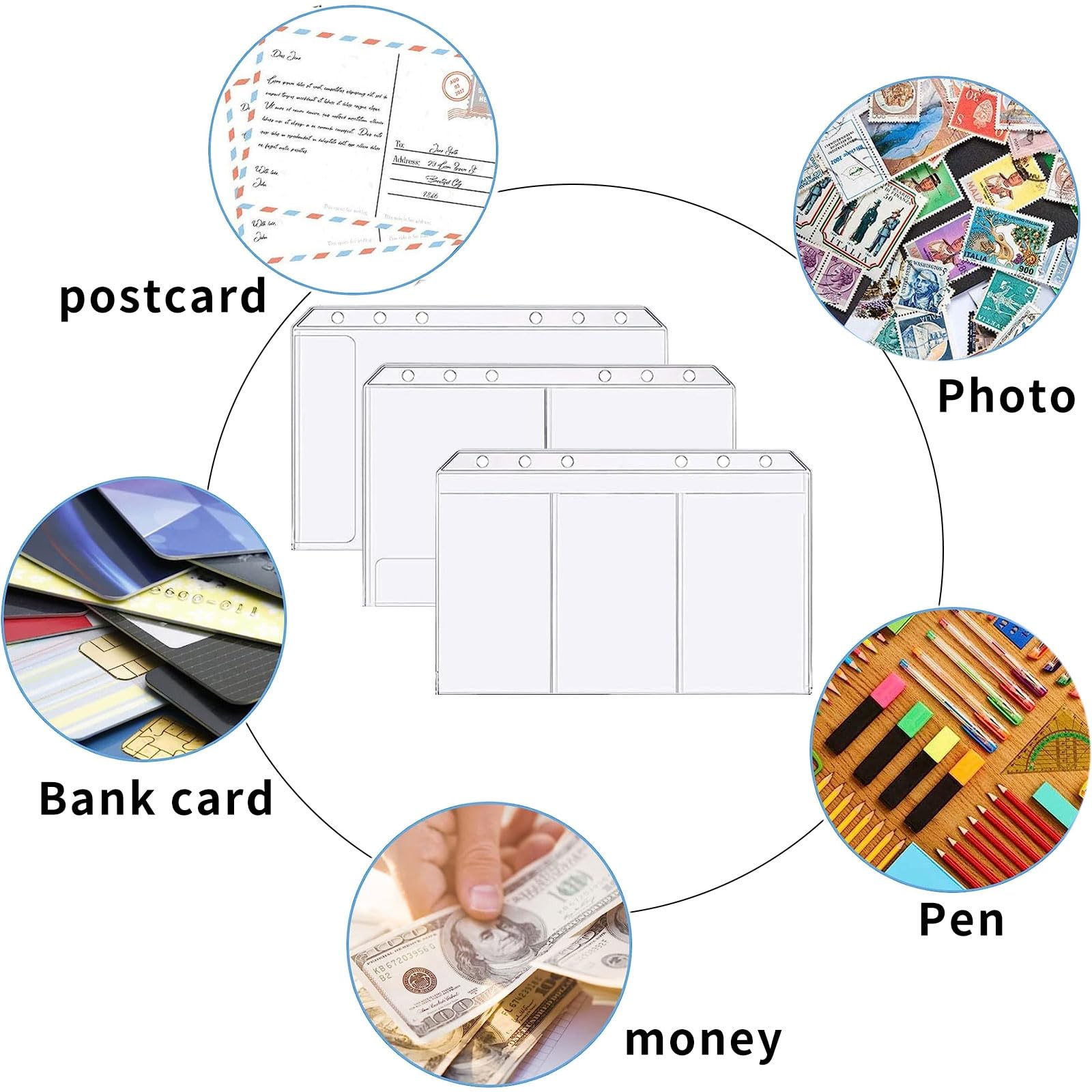 Vewicokop A6-budgetmap met ritssluiting, budgetplanner, Duits (mogelijk