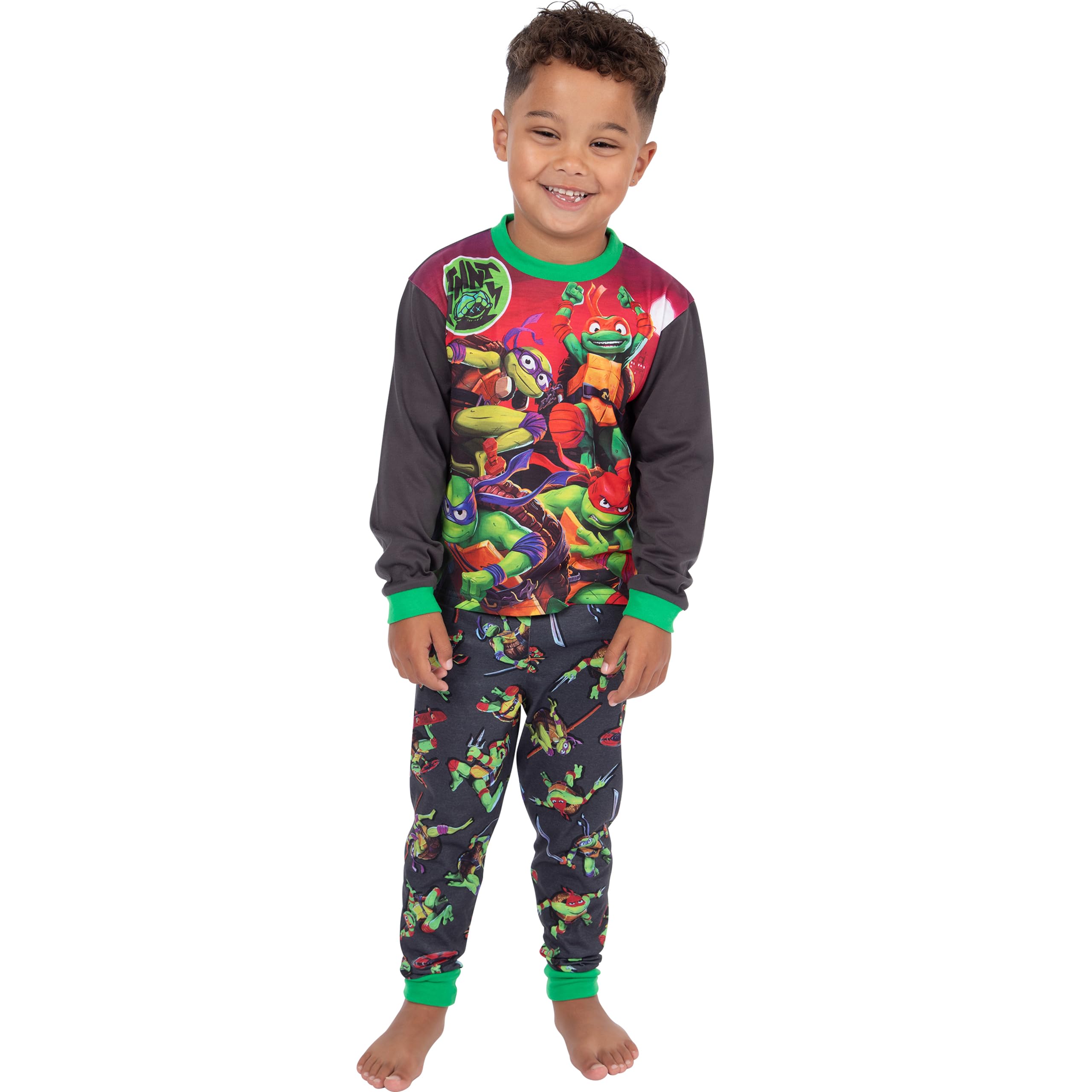 Teenage Mutant Ninja Turtles Pyjama pour garçon Pyjama Tortue Ninja | Vêtements de Nuit pour Enfants 5 Et 13 Ans