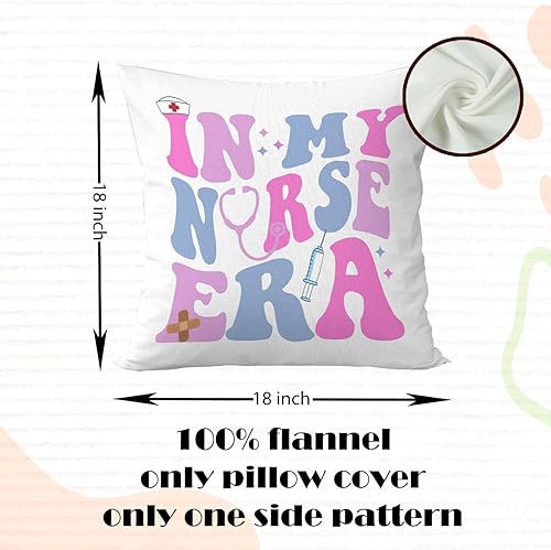 Miniatura 5 de Fundas de almohada de 18 x 18 pulgadas, regalos para enfermeras escolares, regalos para estudiantes de enfermería, funda de almohada decorativa,