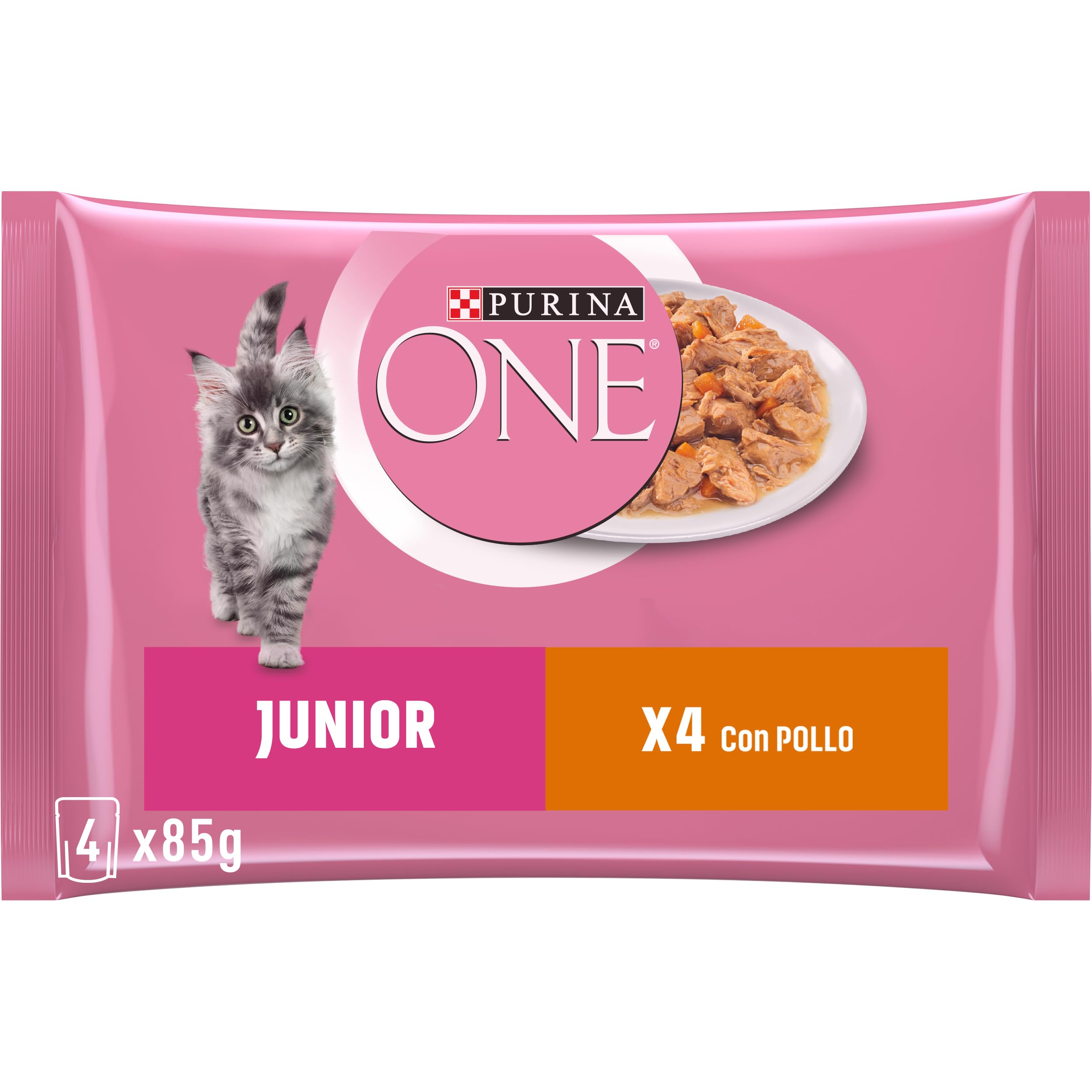 PURINA One Single Serve - Junior - Poulet - 4x85g