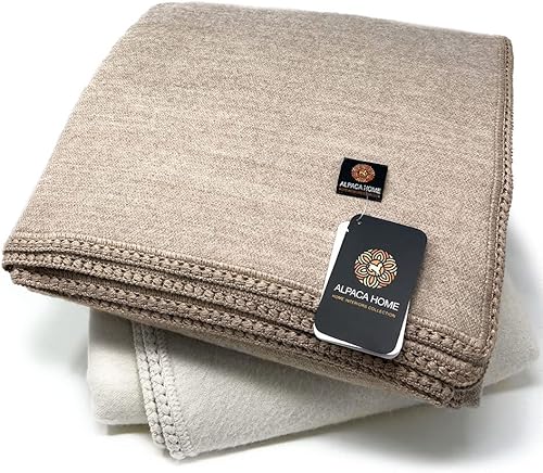 Miniatura 2 de Alpaca Home  Lujosa manta de cama de lana de alpaca, naturalmente térmica, sin lana de oveja, Cal KingKing, QueenDobleMatrimonial, y tamaños