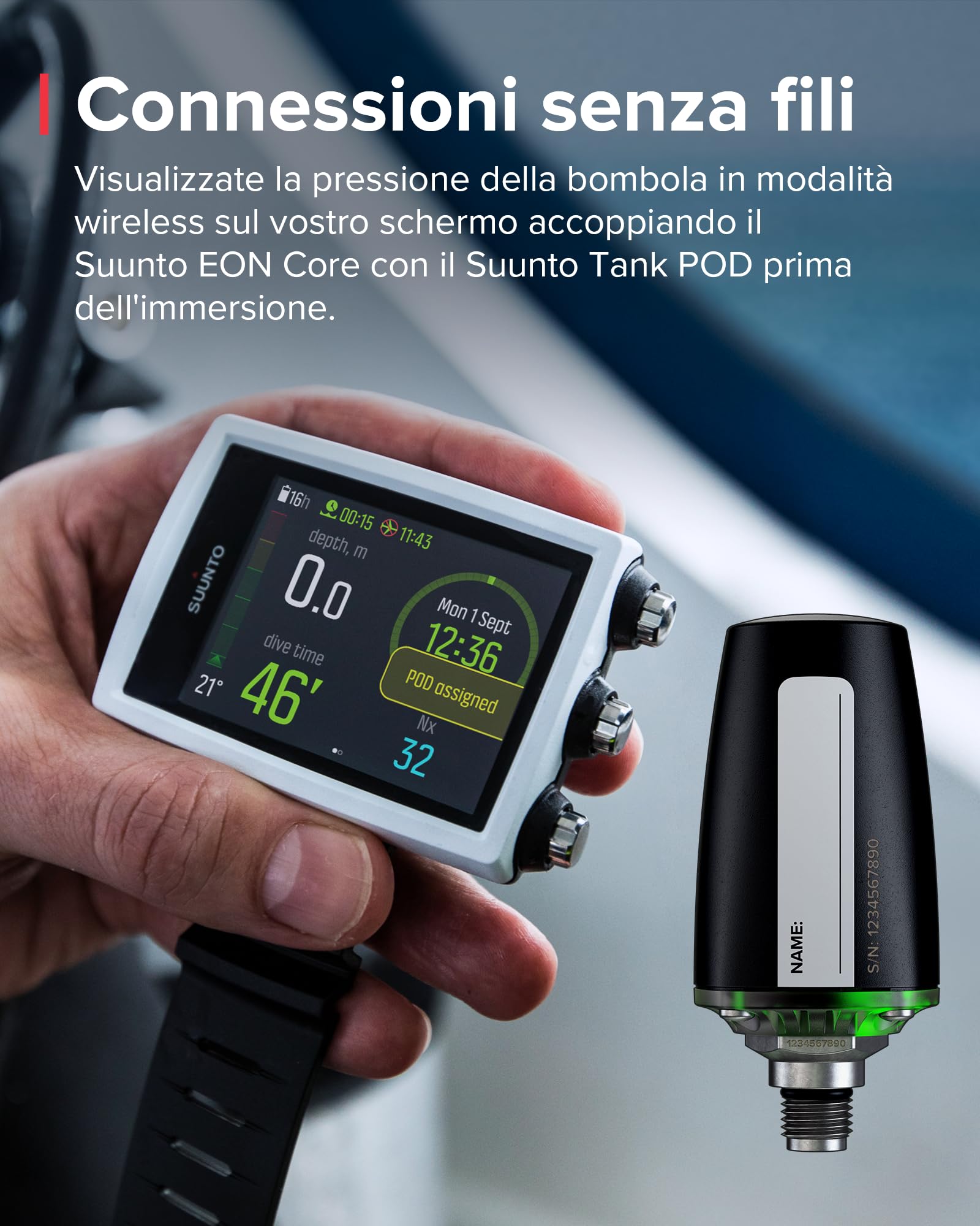 Suunto Dive D5 - Orologio Subacqueo Digitale Con Display A Colori E 100m Impermeabile