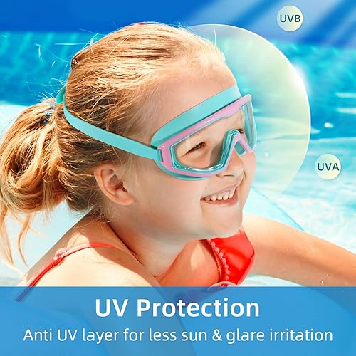 Miniatura 9 de Freela Goggles for Kids Toddler 3-15, Anti Fog No Leak Clear Swim Goggles for Boys Girls Pool Beach Swimming