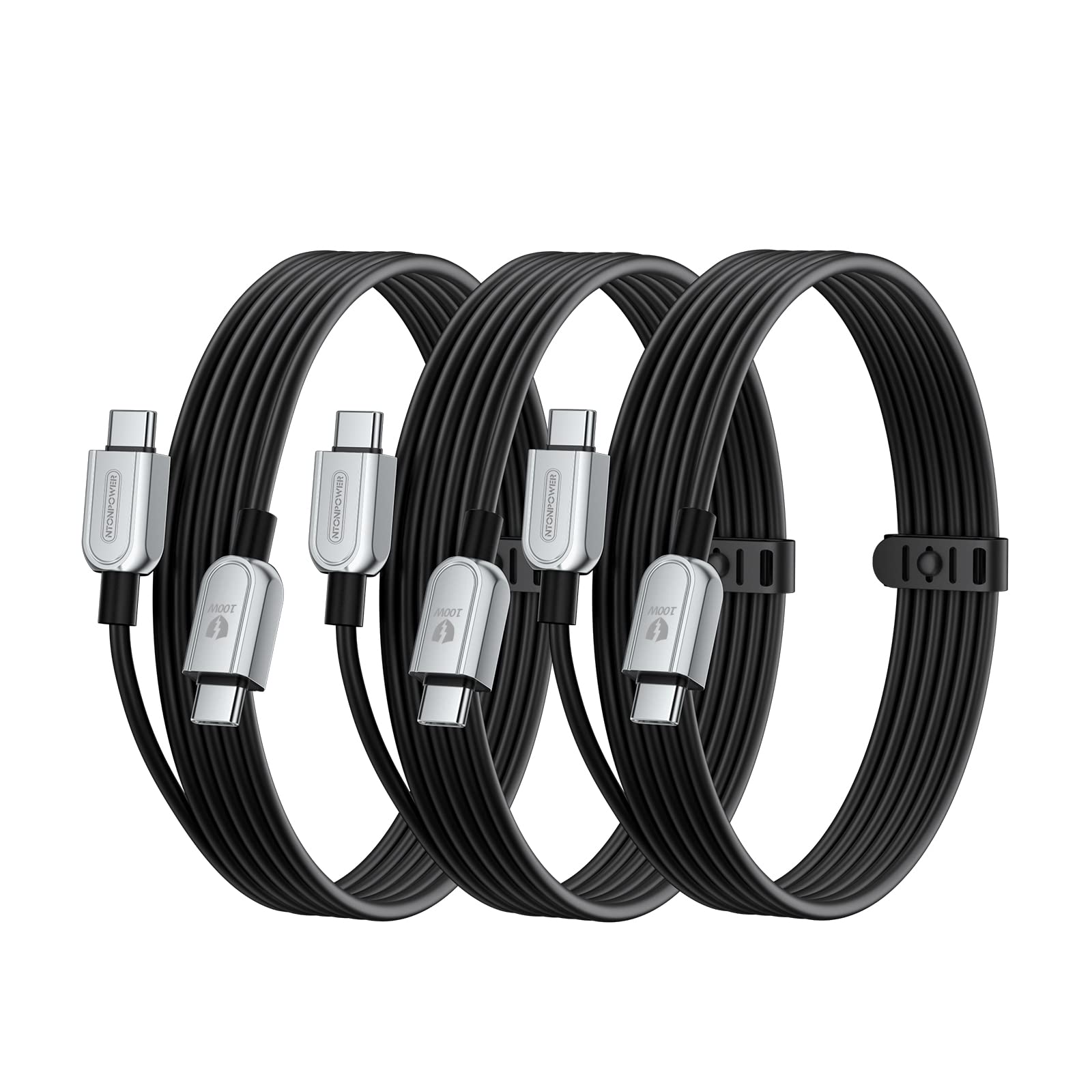 NTONPOWERUSB C Cable 100W 6.6FT 3 Pack